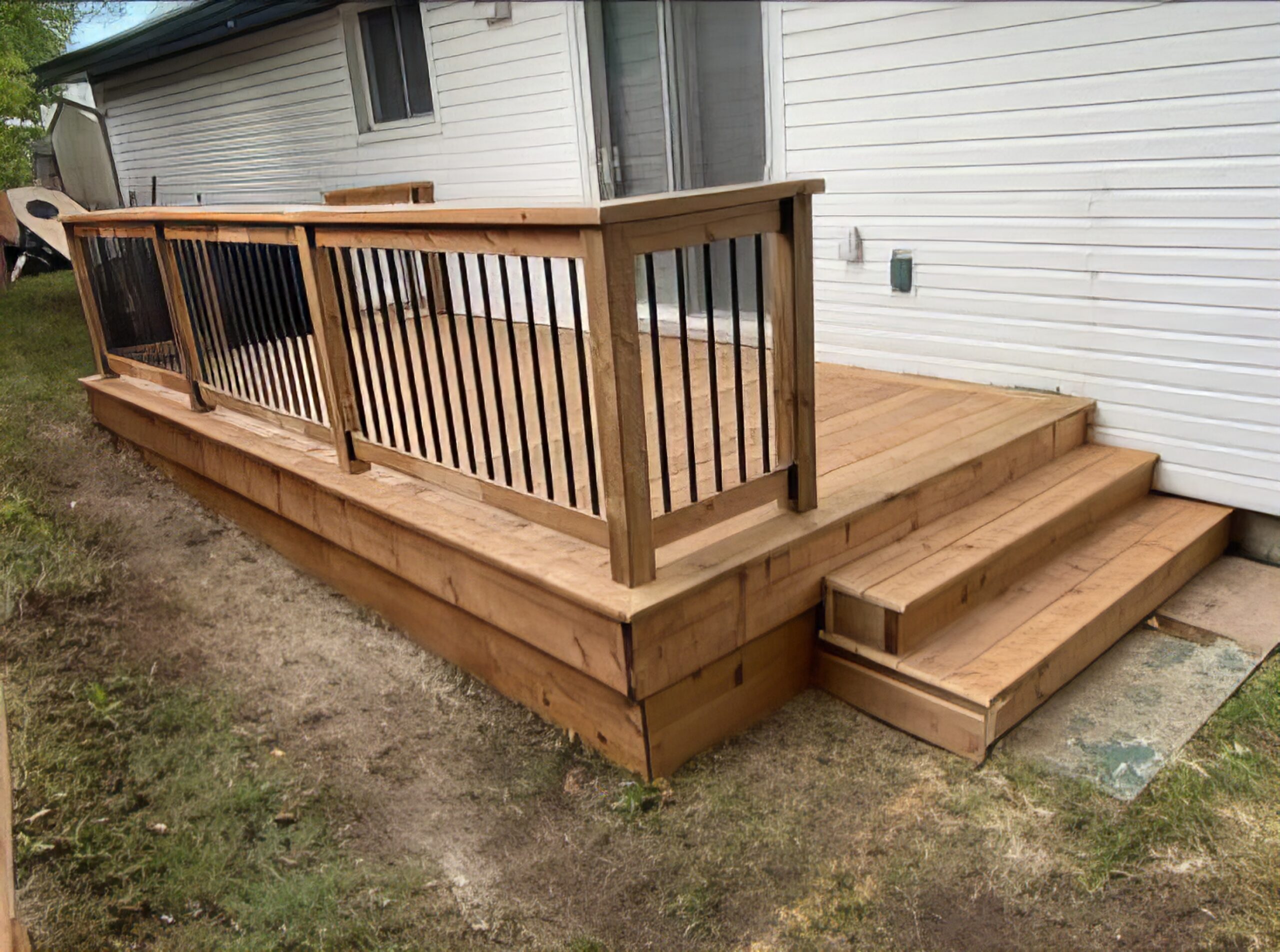 North Bay deck with durable weather-resistant surface and modern safety railings built for coastal climate