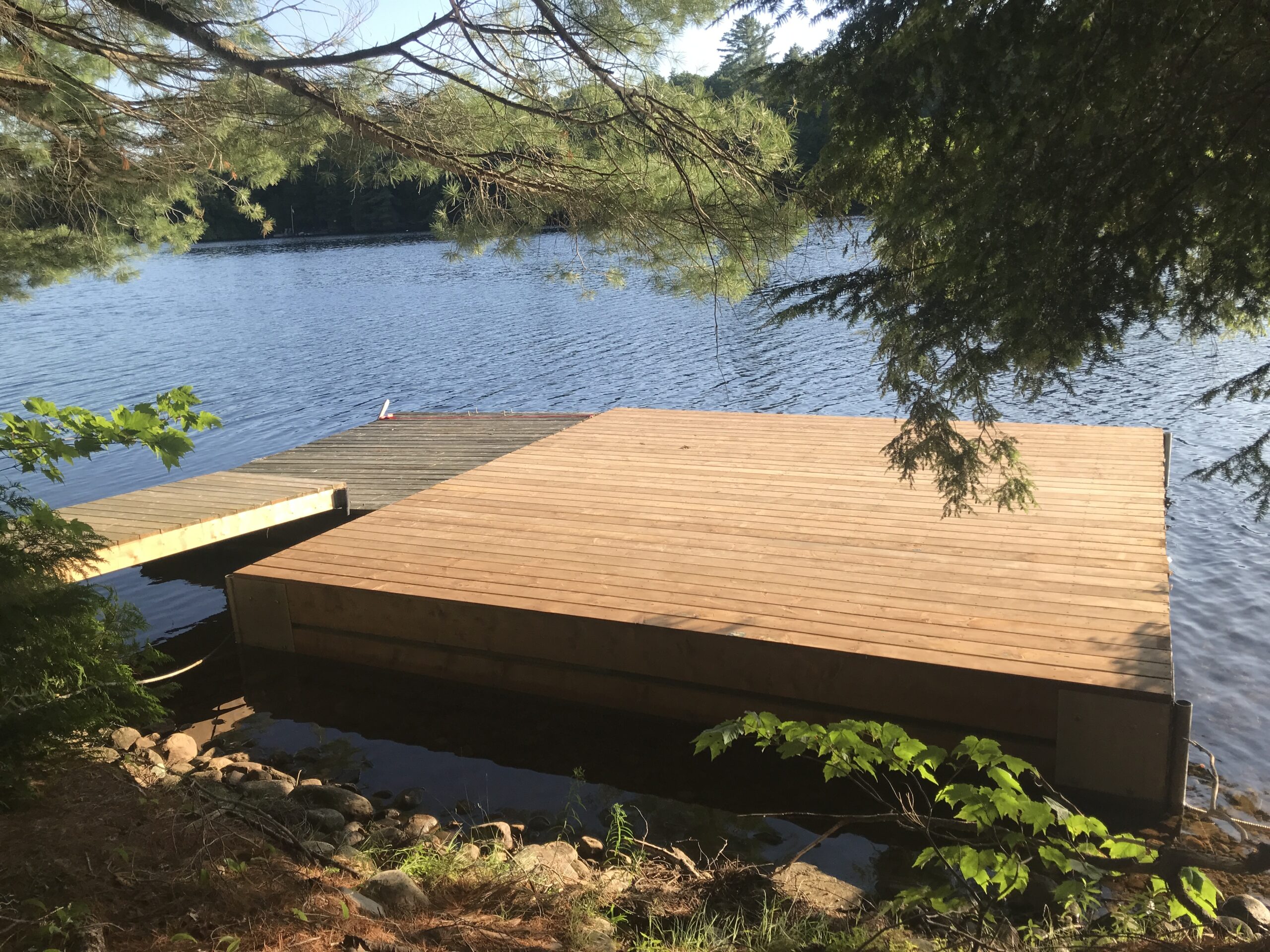 North Bay deck with hidden waterproof barrier protecting the home from moisture and structural damage
